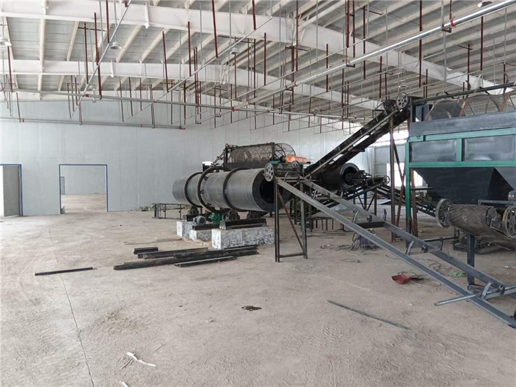 雞糞處理后的加工有機肥生產(chǎn)線工藝設備