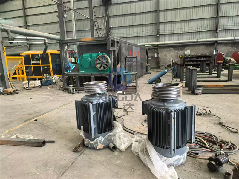 有機(jī)肥臥式發(fā)酵罐組裝現(xiàn)場